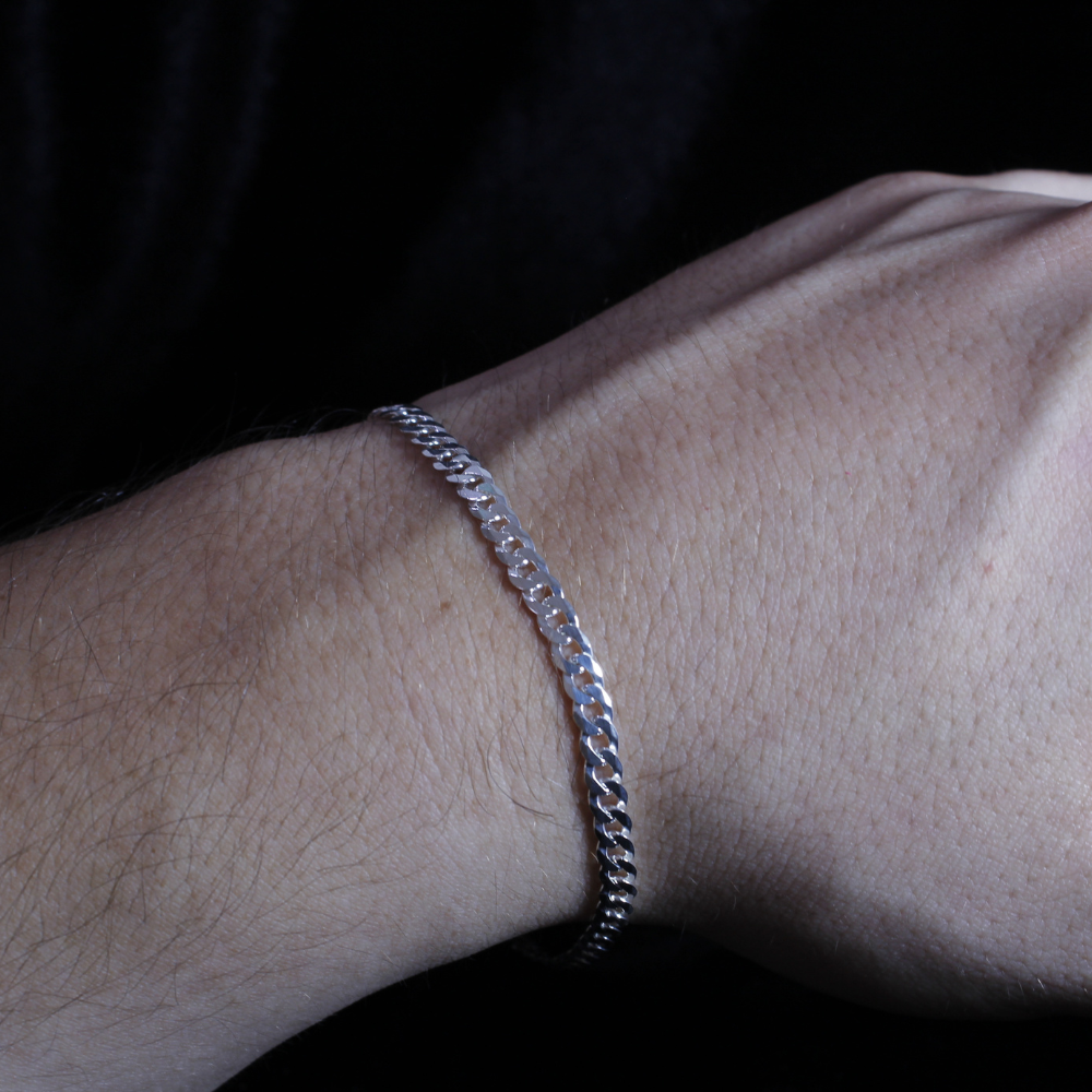 Pulseira Grumet 4mm Prata 925